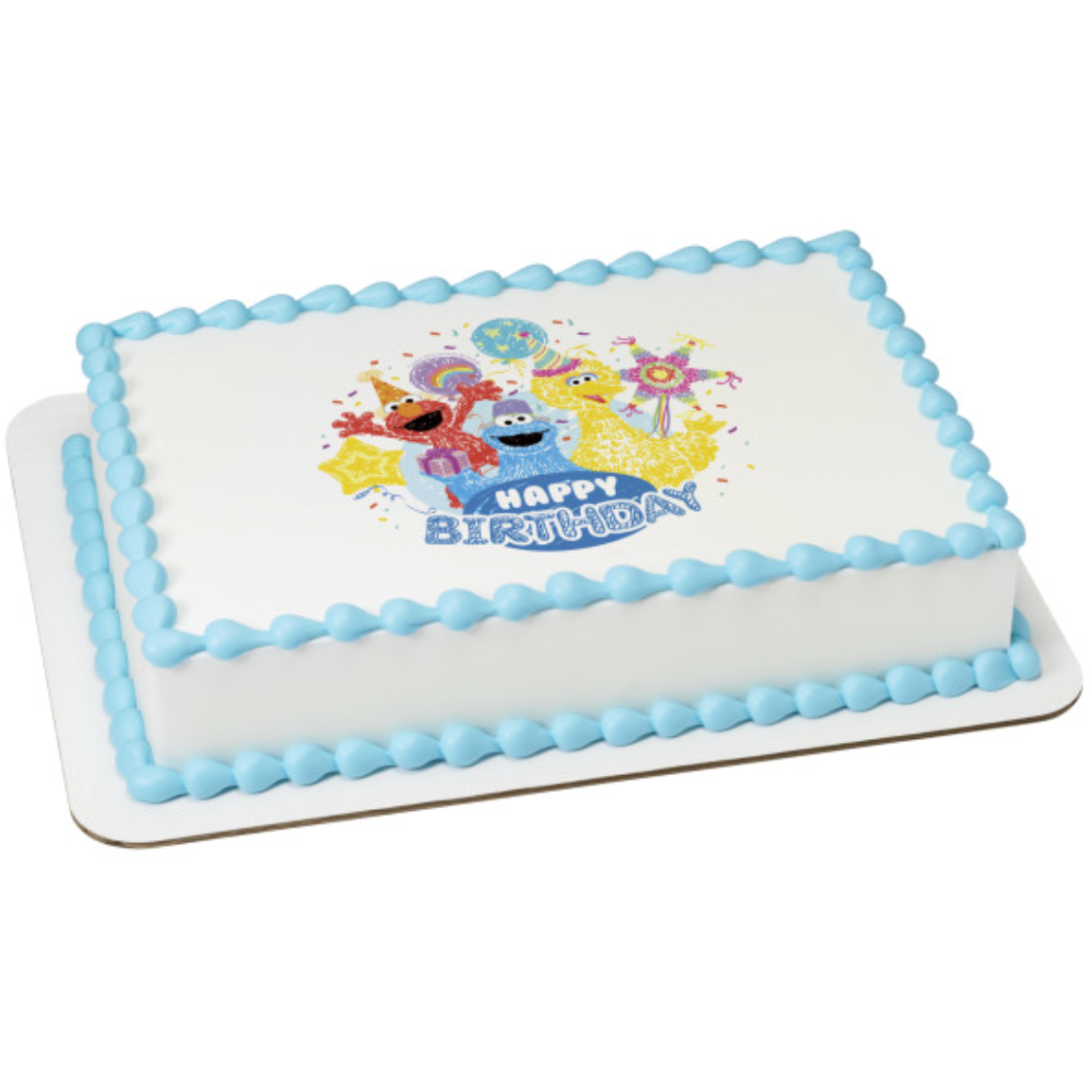 alt="Sesame Street Happy Birthday edible cake topper PhotoCake icing image"
alt="Sesame Street round edible cake topper with Elmo Cookie Monster Big Bird"
alt="PhotoCake edible image Sesame Street birthday cake decoration Canada"
alt="Sesame Street licensed edible icing cake topper close up detail"
alt="Sesame Street cake topper on decorated birthday cake example"
