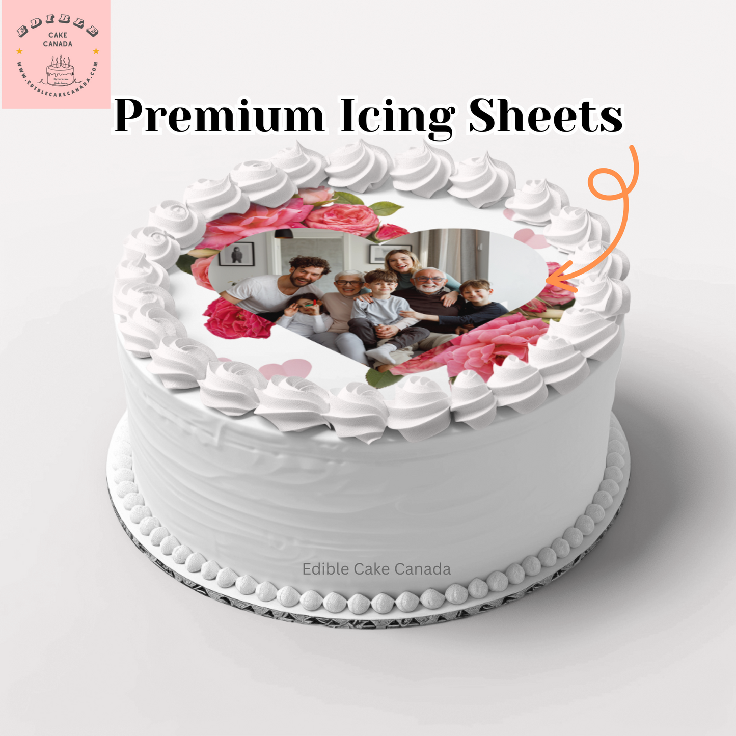 CUSTOM Mum Photo Icing cake Topper | Personalize Mother's Day Frosting Sheet Topper | Grandma Nana, Mama Edible Image Topper