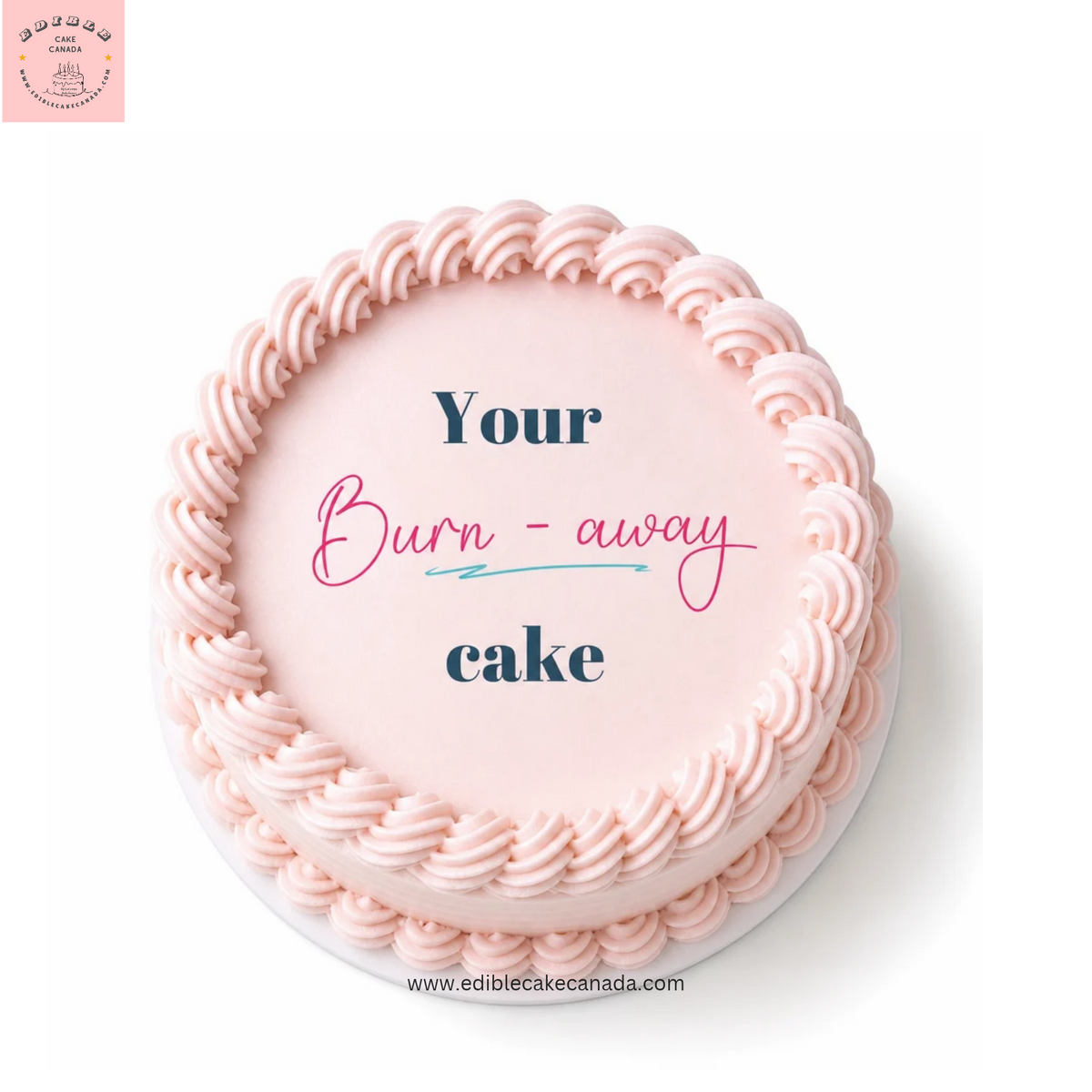 Ensemble de gâteaux à brûler (feuille de glaçage + feuille de gaufrette) | Gâteau personnalisé avec image et texte | Gâteau de révélation de bébé