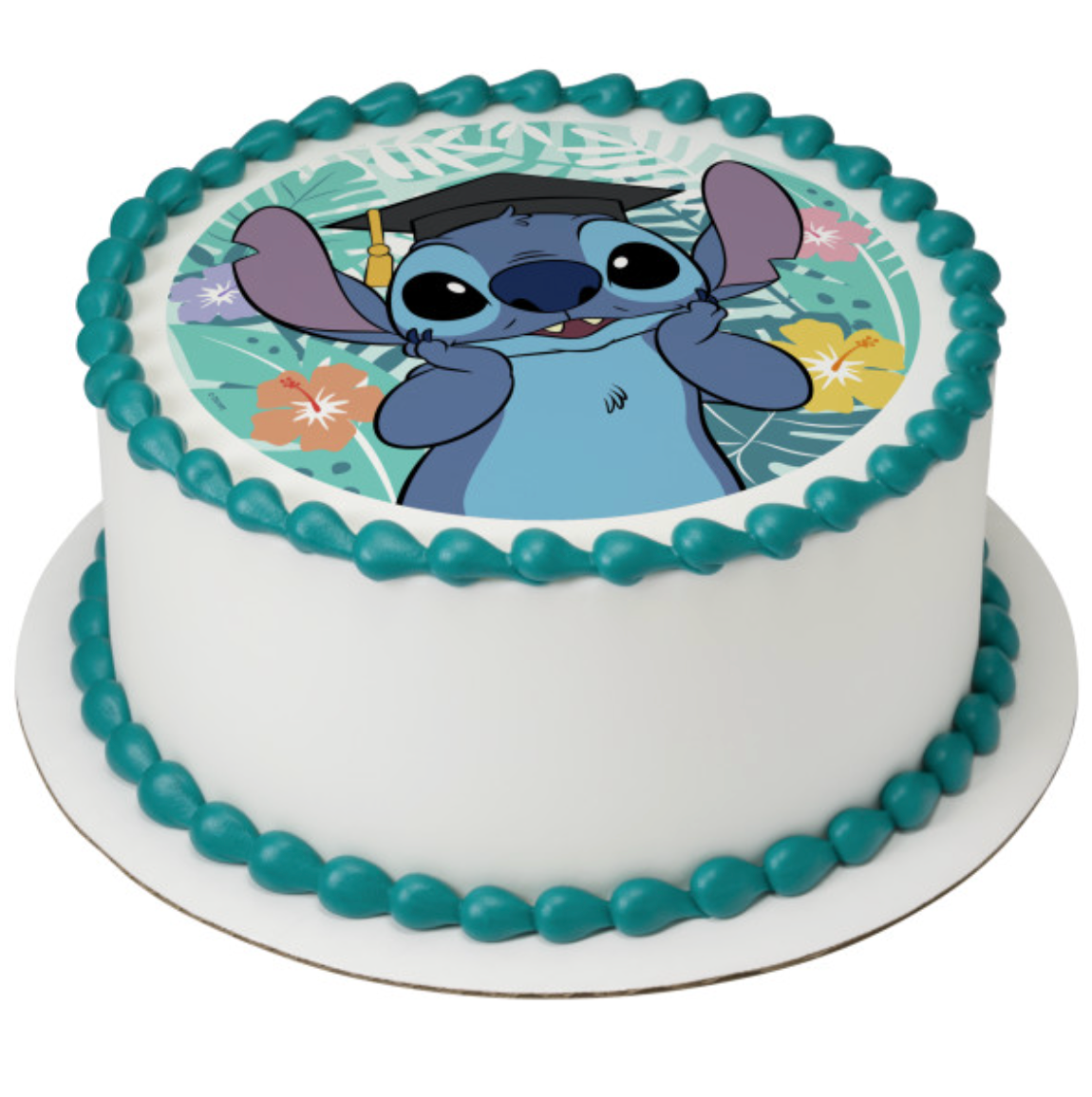 Licensed Disney’s Stitch Graduation PhotoCake® Edible Image® cake topper  

Disney Stitch graduation edible icing image for cake decoration  

PhotoCake® Edible Image® Stitch graduation cake topper processed in Canada  

Licensed Stitch graduation cake decoration for celebration cakes  

Disney’s Stitch graduation edible cake topper for party cakes
