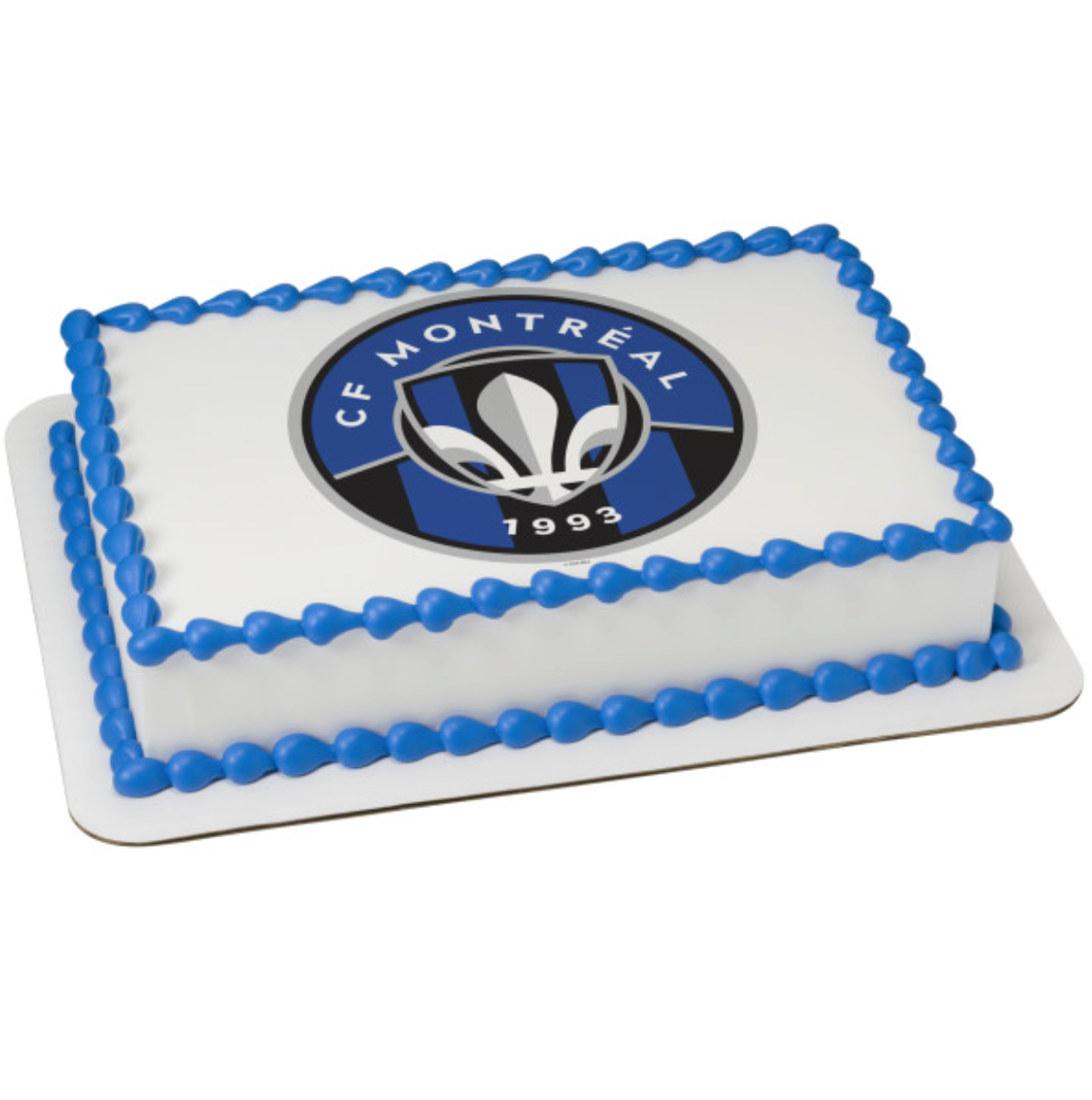 CF Montréal MLS officially licensed PhotoCake edible image cake topper printed on edible icing sheet in Canada

