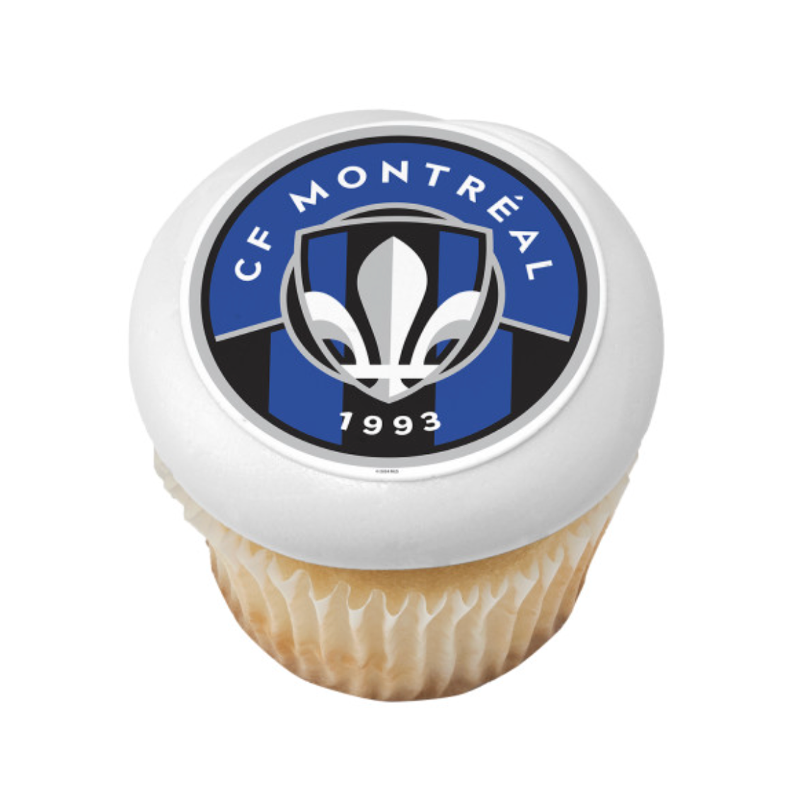 CF Montréal MLS officially licensed PhotoCake edible image cake topper printed on edible icing sheet in Canada
