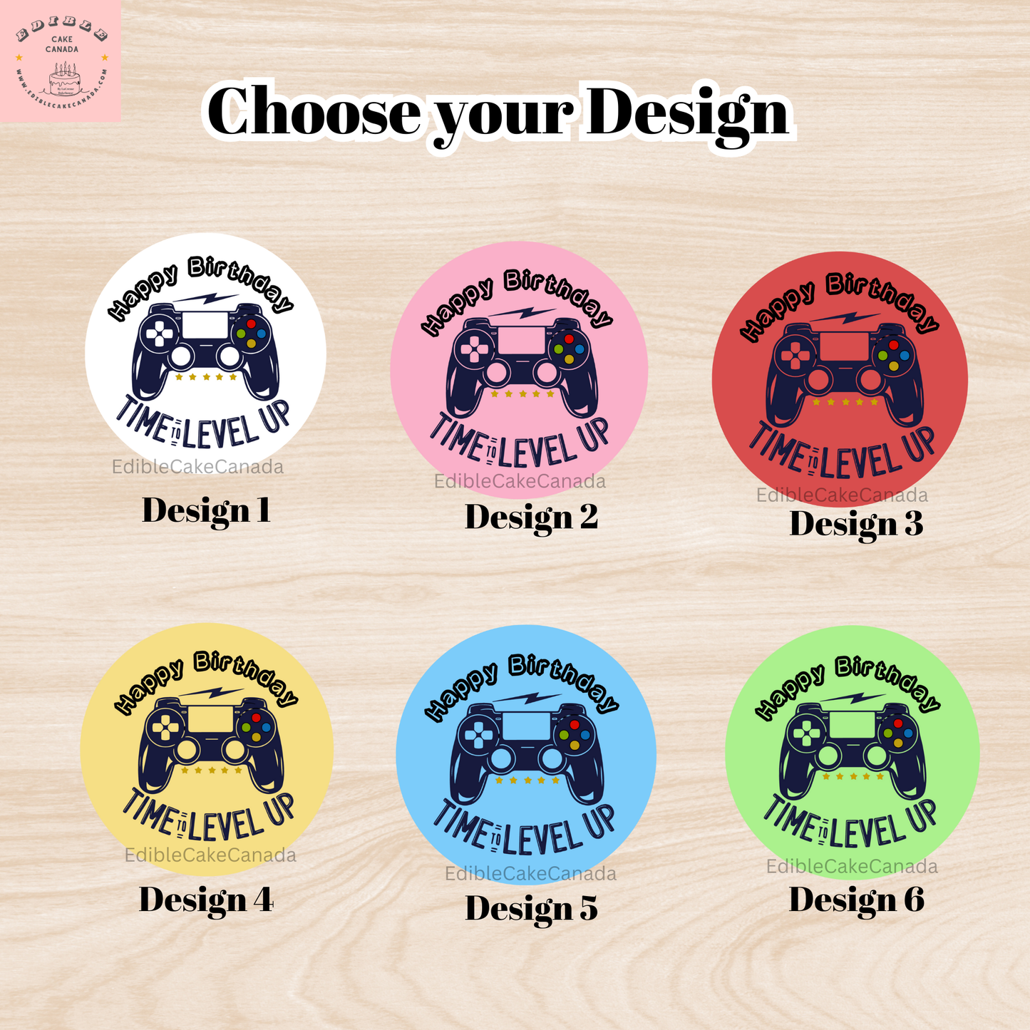CUSTOM Edible Game controller Icing Frosting Sheet Topper | Personalized Birthday cake topper | PreCut