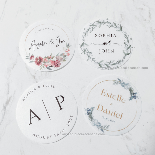 Edible Wafer paper (1.5" round x 20 pieces)